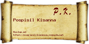 Pospisil Kisanna névjegykártya